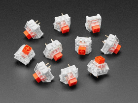 Kailh Mechanical Key Switches - Linear Red - 10 pack (Cherry MX Red Compatible)