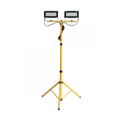 Projektor LED 2x40W na statywie żółty 8000lm 6400K VO1954