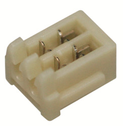 Socket header, 4 pole, pitch 1 mm, straight, natural, 04SR-3S