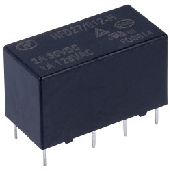 Hongfa HFD27/012-H PCB Signal Relay 12DC DPDT 2A