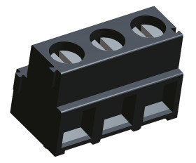 Klucz polaryzacyjny 3 -pinowe raster 5.08mm Przewlekany Żeński TE Connectivity