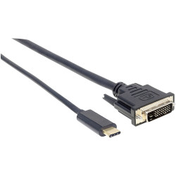 Manhattan 152471 USB-C DisplayPort Adapter Cable Black 1m