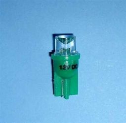 R-10 12V LED ZIELONA Z COKOŁ.PLAS.