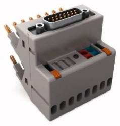 Adapter ze złączem 8-torowy D-Sub wejście 857-986