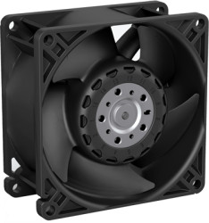 DC axial fan, 12 V, 80 x 80 x 38 mm, 220 m³/h, 77 dB, ball bearing, ebm-papst AF80-00130 12V P/2 16.500