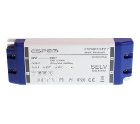 Zasilacz LED 12V 1,6A 20W ESPE | LNC2012CV