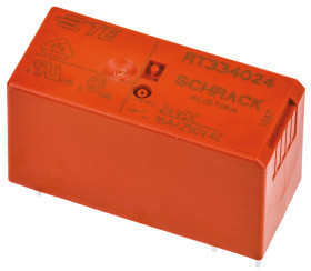 Przekaźnik mocy 24V dc SPST TE Connectivity, montaż PCB 1440Ω Otwór przezierny