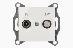 Sedna Gniazdo antenowe TV/SAT końcowe 1dB kremowe SDN3401623