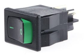 Przełącznik kołyskowy Wł.-wył. Nie 8 A SPST Zielony Carlingswitch