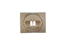 SISTENA LIFE Plakietka gniazda głośnikowego pojedynczego titan 771400