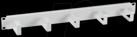 699995.1 Cable routing panel - 5 brackets, light grey, 1 U