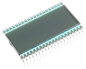 Wyświetlacz monochromatyczny LCD, , 7-segmentowy, podświetlanie LED, RS PRO