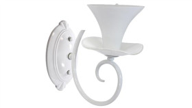 Kinkiet Lampa Ścienna Gloria 1Xe14 Biała 26Cm - Goldlux