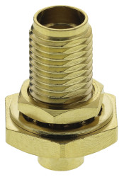 Złącze koncentryczne Montaż na panelu Żeński typ złącza Złącze SMA 0 → 12.4GHz Połączenie zagniatane typ kabla RG402