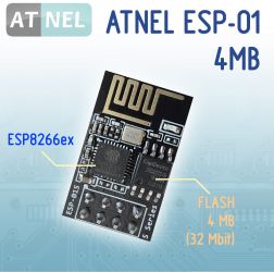 ATNEL ESP-01Sm4 4MB FLASH