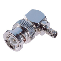 BKL 401218 BNC Angled Plug Solder Connection