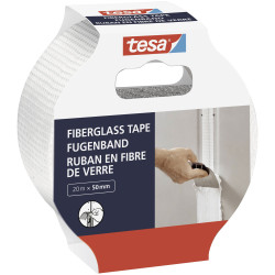 tesa 52512-00000-00 foam Tape white 20m x 50mm for reliable wall sealing