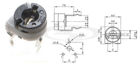 potencjometr 470k 5x5 EEC L