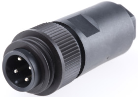 Złącze wielostykowe przemysłowe 4-pinowe Montaż na kablu Gniazdo binder