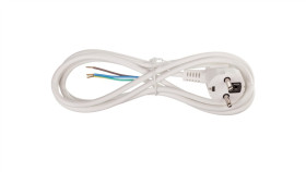 Przewód Przyłączeniowy H05vv-F 3X0,75 2M Biały S14372