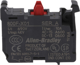 Blok styków Allen Bradley 800F 1 NC