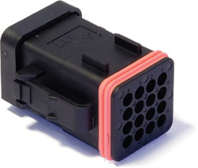 Złącze samochodowe 16-pinowe ITT Cannon 4-rzędowe Męski 16A CTC Montaż na kablu Złącze kabla do kabla