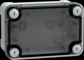 ABS enclosure, (L x W x H) 138 x 93 x 72 mm, light gray (RAL 7035), IP66, NSYTBS1397T