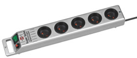 Przedłużacz 2.5m 5 gniazda Przedłużacz z gniazdami typ Typ E - gniazdo francuskie CEE 7/7 niemieckie Schuko/francuskie
