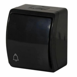 ViPlast Koala przycisk dzwonek IP44 natynkowy czarny