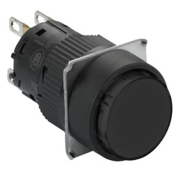 Przycisk okr. czarny O 16, kryty z sam. powr., 1 OC XB6EAA21P