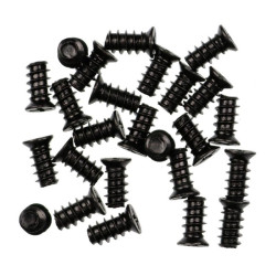 Śruba do wentylatorów 10szt.kpl. wkręt czarny montażowy mocujący