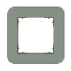 MINI Ramka uniwersalna pojedyncza zaokrąglona z tworzywa szałwiowy 61MRTZ-1