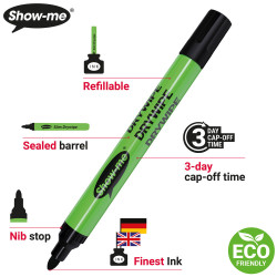 Show-me Assorted Medium Tip Drywipe Pens - Pack of 48