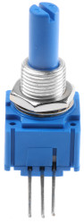 Potencjometr 10kΩ typ Obrotowy Bourns średnica wału 6,35 mm 0.5W długość wału 22.2mm Montaż panelowy, Przewlekany
