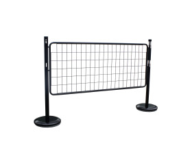 Słupek Zestaw słupa i panelu Czarny