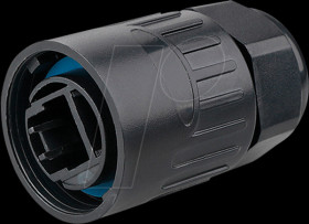 IC06-R101 Unassembled plug, cutout for RJ45 plug, bayonet