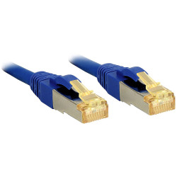 LINDY 47282 Network cable CAT 6a S/FTP 7.50 m Blue wired assembly