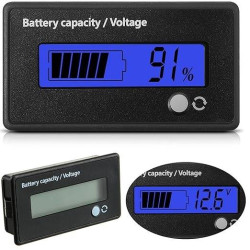 WSKAŹNIK NAŁADOWANIA AKUMULATORA BATERII MIERNIK NAPIĘCIA WOLTOMIERZ