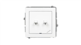 Deco Mechanizm Łącznika Podwójnego Schodowego W Stylu Amerykańskim, Biały Mat...