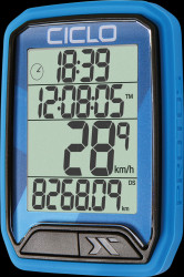 PROTOS 113 BLUE Bike computer with 13 functions, blue