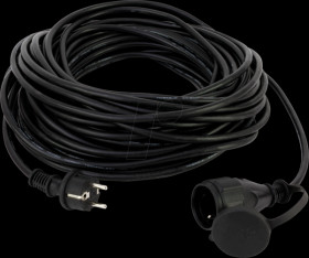 0017108549 Extension cable, rubber, IP44, 10 m cable, black