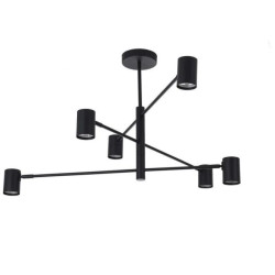Lampa wisząca Snow 6 czarna 6xGU10 Light Prestige