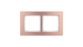 Deco Ramka Uniwersalna Podwójna - Aluminium Szczotkowane (Ramka: Kolor...
