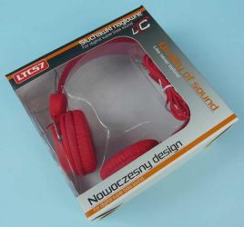 SŁUCH.NAUSZNE LTC-57 RED WT.JACK 3,5