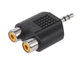 Rozgałęźnik JACK 3.5mm wtyk - 2xRCA gniazdo