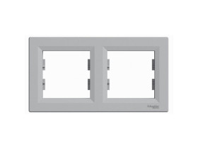 ASFORA Ramka 2 podwójna pozioma aluminium EPH5800261 SCHNEIDER ELECTRIC