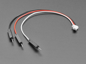 Adafruit JST SH Compatible 1mm Pitch 3 Pin to Premium Male Headers Cable