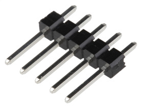 Złącze szpilkowe 5-pinowe raster: 2.54mm -rzędowe RS PRO Przewlekany 1.0A 650.0 V.