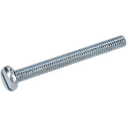 R-TECH 337183 Slotted Pan Head Machine Screws BZP M4 40mm - Pack Of 100