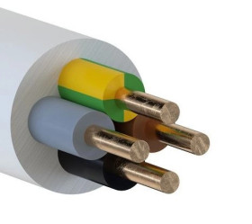 Przewód instalacyjny EL-Instal H 4x1,5 żo 450/750V bezhalogenowy Dca /bębnowy/